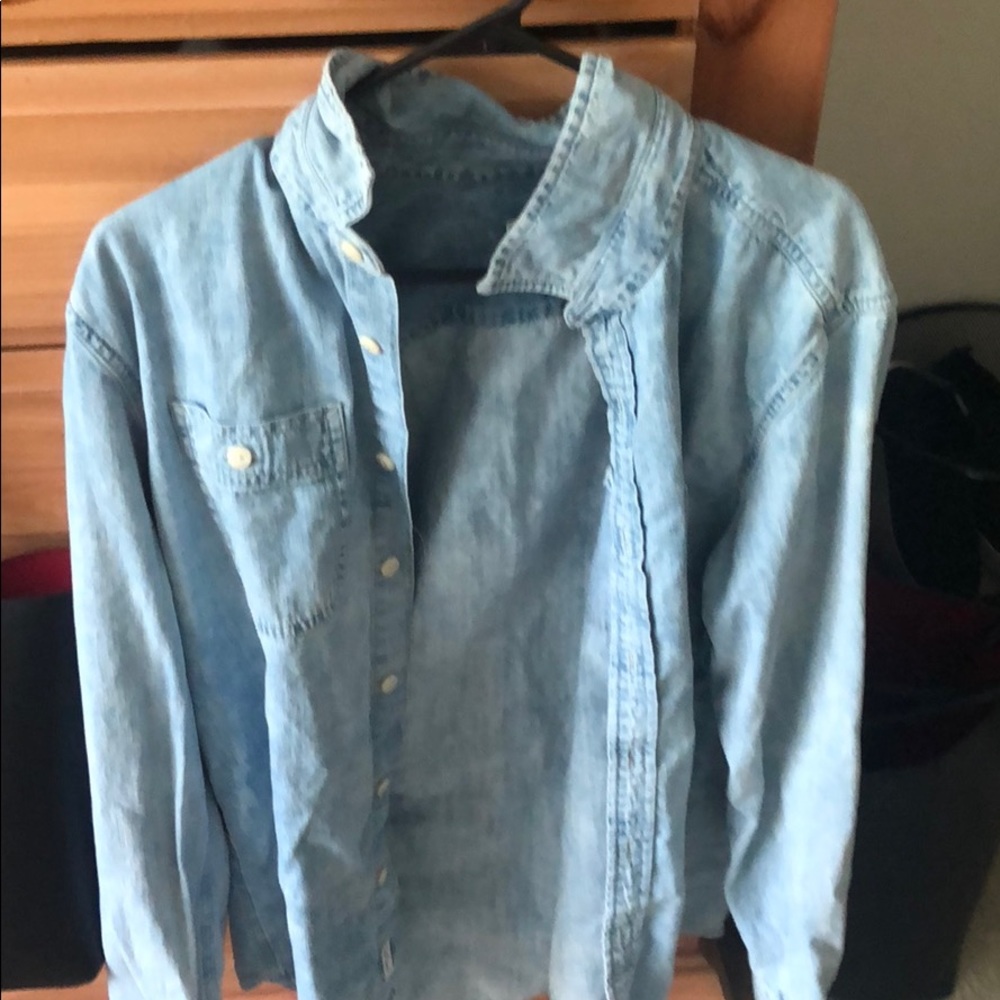 Denim button up